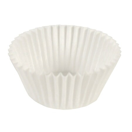 Hoffmaster Fluted Bake Cup,2-1/2",White,PK500 BL100-2-1/2SP