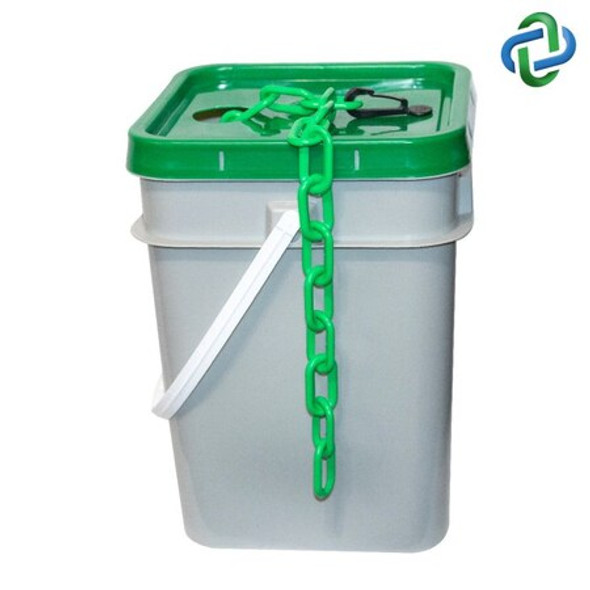 Mr. Chain Green Plastic Chain Pail 3"(#10,76 mm) 80004-P Mr. Chain Green Plastic Chain Pail 3"(#10,76 mm) 80004-P