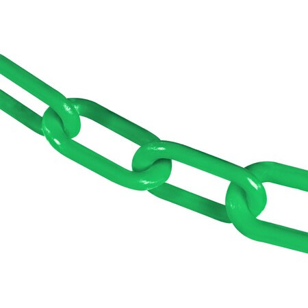 Mr. Chain 3" x 300' Green Plastic Safety Chain 80004-300
