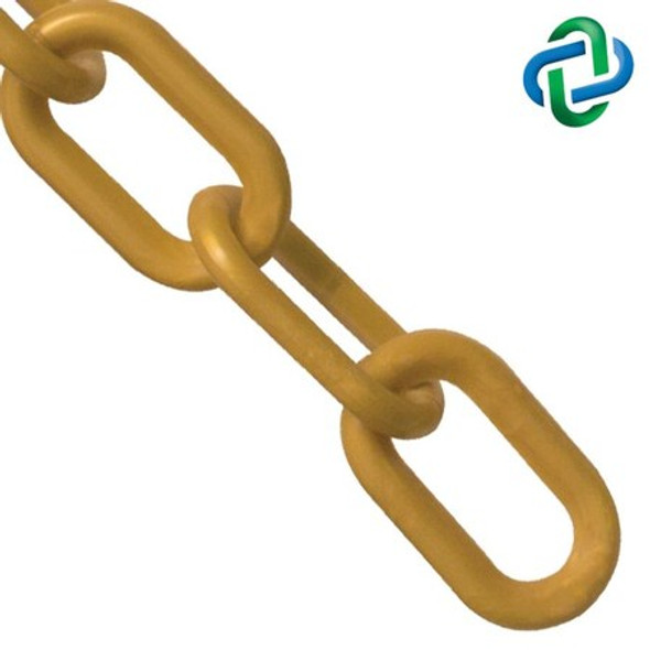 Mr. Chain Gold Plastic Chain 1"(#4,25 mm)x100 ft 10009-100 Mr. Chain Gold Plastic Chain 1"(#4,25 mm)x100 ft 10009-100