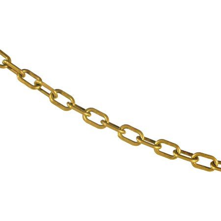 Mr. Chain 3/4" x 25' Gold Plastic Safety Chain 00009-25