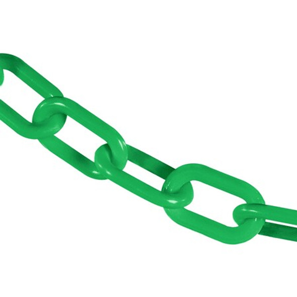Mr. Chain 2" x 300' Green Heavy Duty Plastic Safety Chain 51004-300