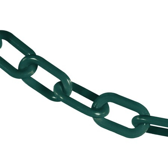 Mr. Chain 2" x 25' Evergreen Heavy Duty Plastic Safety Chain 51054-25