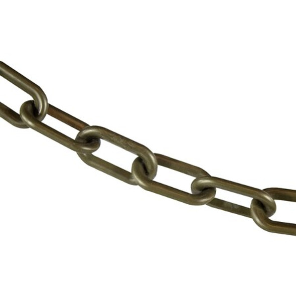 Mr. Chain 2" x 300' Khaki Gold Plastic Safety Chain 50007-300