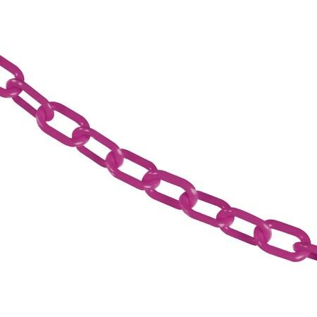 Mr. Chain 1" x 50' Magenta Plastic Safety Chain 10018-50