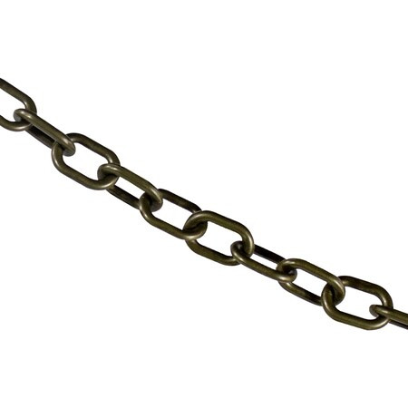 Mr. Chain 1" x 50' Khaki Gold Plastic Safety Chain 10007-50