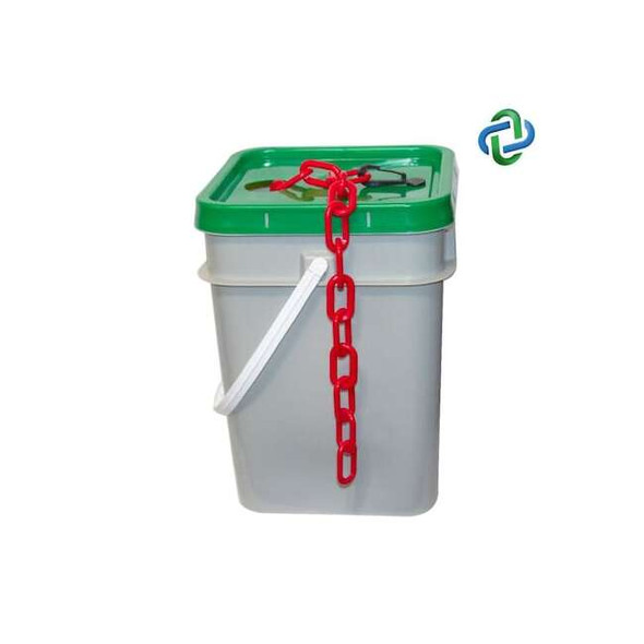 Mr. Chain Red Plastic Chain Pail 3"(#10,76 mm)x7 80005-P