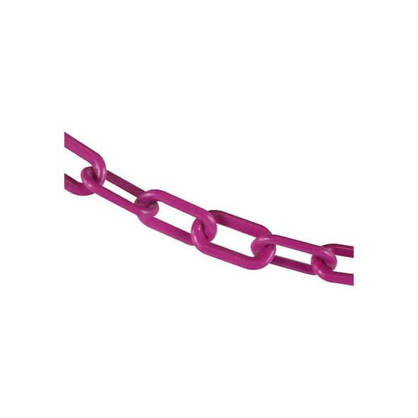 Mr. Chain 2" x 300' Magenta Plastic Safety Chain 50018-300