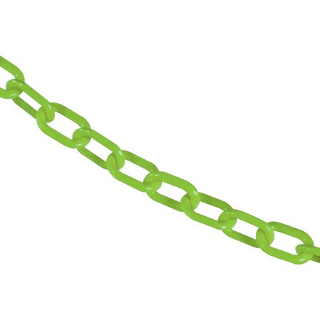 Mr. Chain 1" x 50' Safety Green Plastic Safety Chain 10014-50