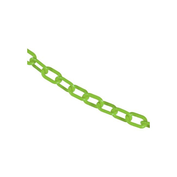 Mr. Chain 1" x 25' Safety Green Plastic Safety Chain 10014-25