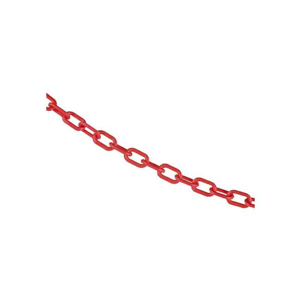 Mr. Chain 3/4" x 25' Red Plastic Safety Chain 00005-25