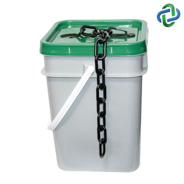 Mr. Chain Black Plastic Chain Pail 3"(#10,76 mm) 80003-P Mr. Chain Black Plastic Chain Pail 3"(#10,76 mm) 80003-P