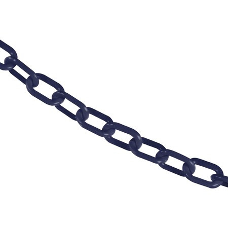 Mr. Chain 1" x 50' Cobalt Blue Plastic Safety Chain 10066-50