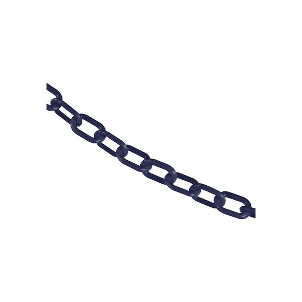 Mr. Chain 1" x 50' Cobalt Blue Plastic Safety Chain 10066-50