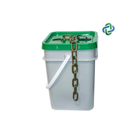 Mr. Chain Khacki Gold Plastic Chain Pail 3"(#10,7 80007-P