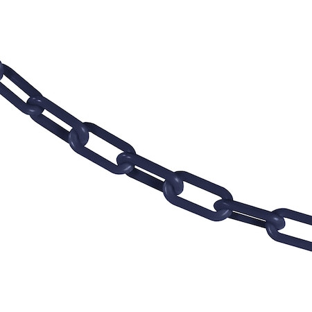 Mr. Chain 1.5" x 25' Cobalt Blue Plastic Safety Chain 30066-25