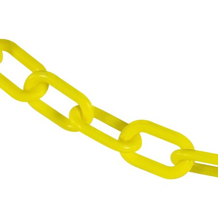 Mr. Chain 2" x 200' Yellow Heavy Duty Plastic Safety Chain 51002-200