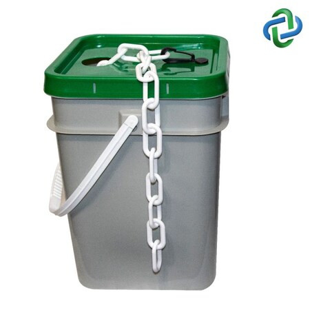 Mr. Chain White Plastic Chain Pail 1"(#4,25 mm)x 10001-P