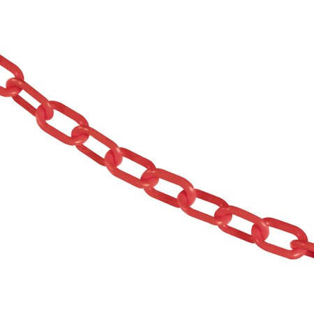 Mr. Chain 1" x 50' Red Plastic Safety Chain 10005-50