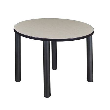 Kee Round Breakroom Table, 36" W, 29" H, Maple TB36RNDPLBPBK