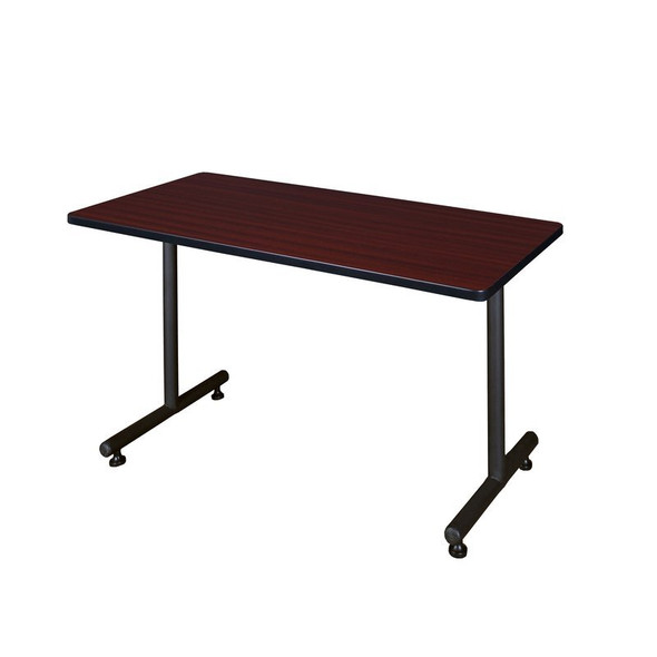 Kobe Rectangle Training Table, 42" W, 29" H, Laminate Top, Mahogany MKTRCT4224MH