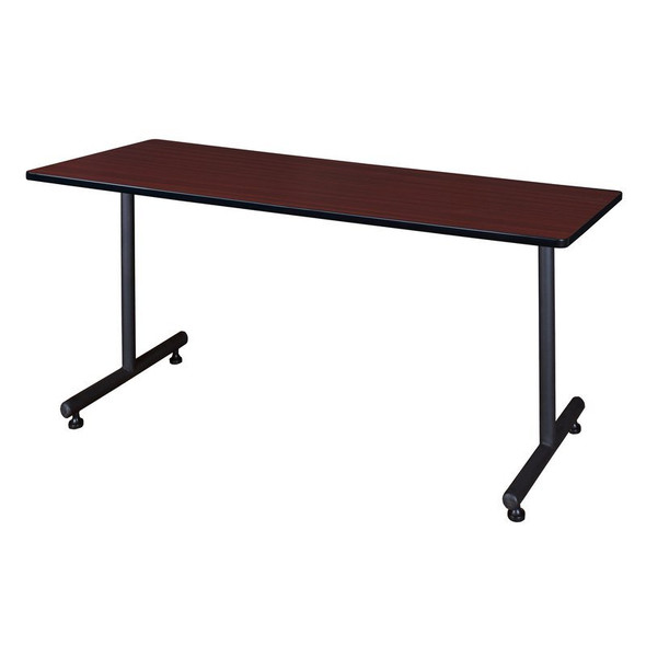 Kobe Rectangle Training Table, 66" W, 29" H, Laminate Top, Mahogany MKTRCT6630MH