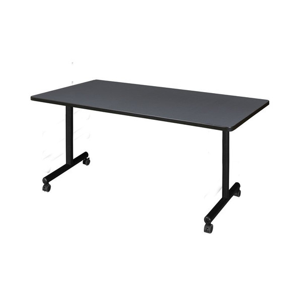 Kobe Rectangle Training Table, 66" W, 29" H, Laminate Top, Gray MKTRCC6630GY