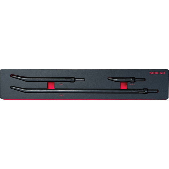Shockit™ Punch Kt in HD EVA Foam Tray–Non-Turning Slots,.401 Shank Size,Mult. Punch Sizes 5.5”– 22” LT1910PKF