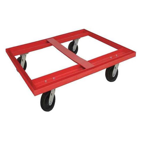 Manufacturer Varies PalletDolly,48in,40in,Red,Steel,3,600lb 48J082