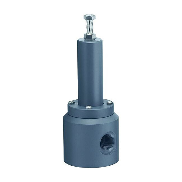 Plast-O-Matic Relief Valve,1-1/2 In,5 to 100 psi,PVC RVT150V-PV