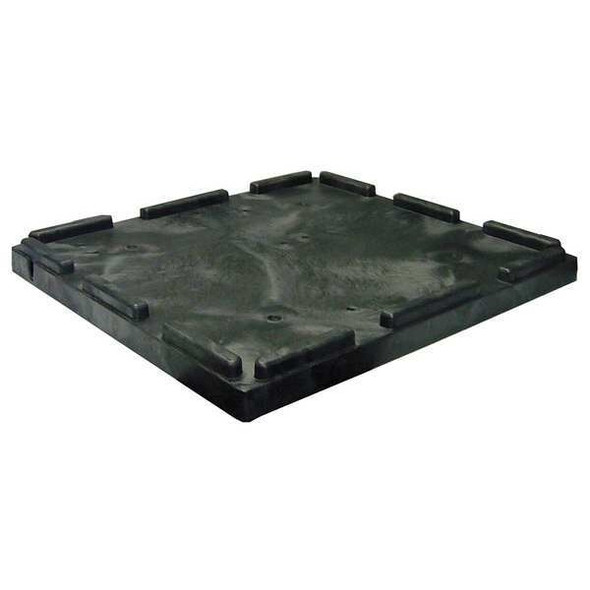 Bulk Container Lid 32 3/4 in L, 30 5/8 in W, 2 in H, Plastic, Black
