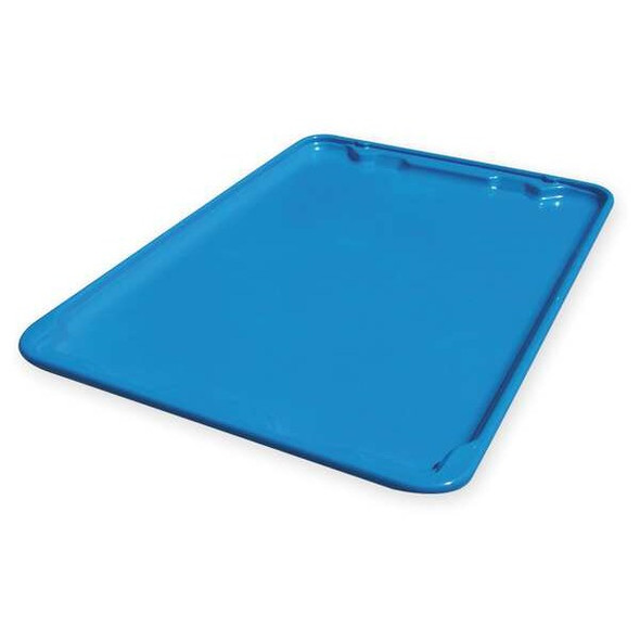 Mfg Tray Stacking Container Lid Lid, Blue, Fiberglass 7806185268