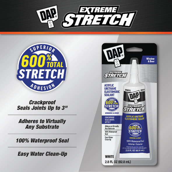 DAP Extreme Stretch 2.8 Oz. Acrylic Urethane Premium Elastomeric Sealant