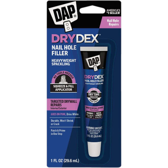 DAP DryDex 1 Oz. Nail Hole Filler Heavyweight Spackling 7079800944