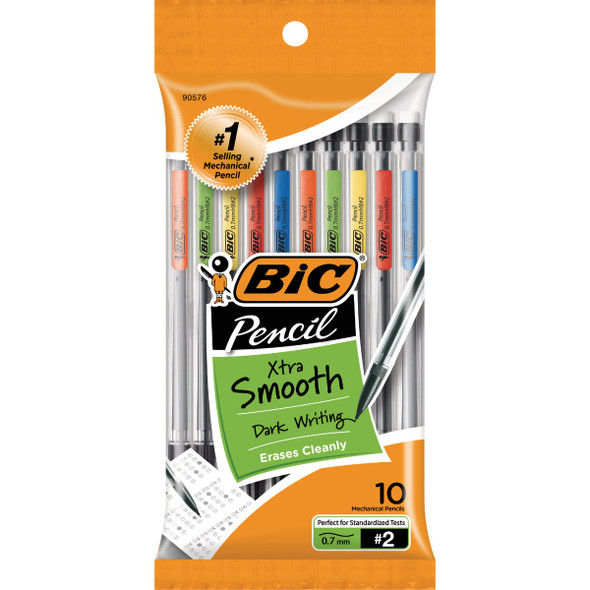 BIC Xtra Smooth Medium Point Mechanical Pencil (10-Pack) MPP101-BLK