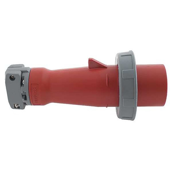 Hubbell Wiring Device-Kellems IEC Pin and Sleeve Plug,60 A,Red,2Pl HBL360P7W Hubbell Wiring Device-Kellems IEC Pin and Sleeve Plug,60 A,Red,2Pl HBL360P7W