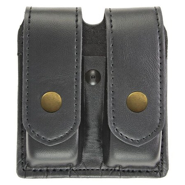 Heros Pride Magazine Pouch, Synthetic Leather, Black, L, Snap 1434PA