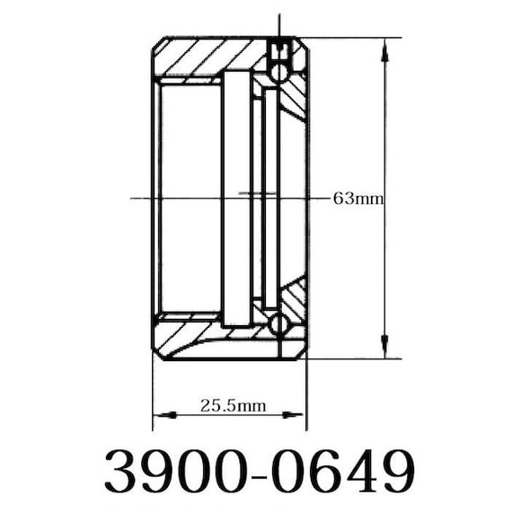 Hhip M50 X 1.5 Km Bearing Type ER-40 Collet Chuck Nut 3900-0649