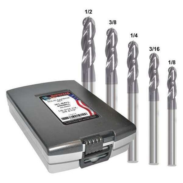 Manufacturer Varies End Mill,3 Flutes,TiAlN 222-888882