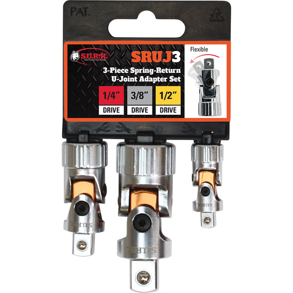 3 pc. Spring-Return U-Joint Adapter Set (1) SRUJ3