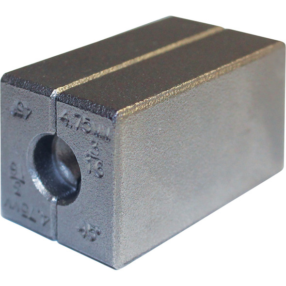 Die- 3/16" & 4.75mm - 45° & DIN - w/Grooves (1) PFT205G