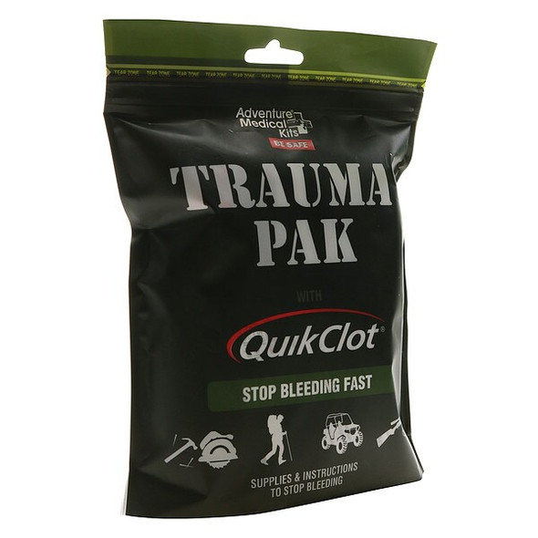 Trauma Pak First Aid Kit, Plastic Bag, 16 Components, 1 People Served
