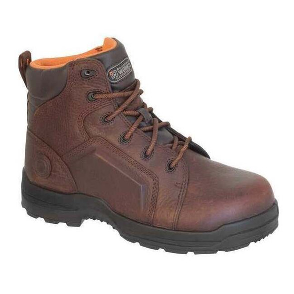Men's 6-Inch Work Boot, 10 1/2, Composite Toe, 6 in H, Brown, RK6640