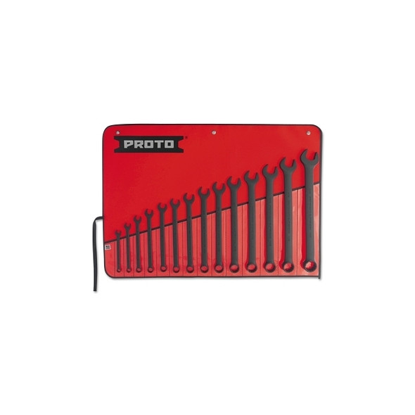 Protoblack™ Torqueplus™ Combination Wrench Set, 14-Pc, 12-point, Inch, Satin, Black Oxide