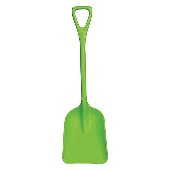 Hygienic Square Point Shovel, Polypropylene Blade, 23 1-2 in L, Lime Green  698177