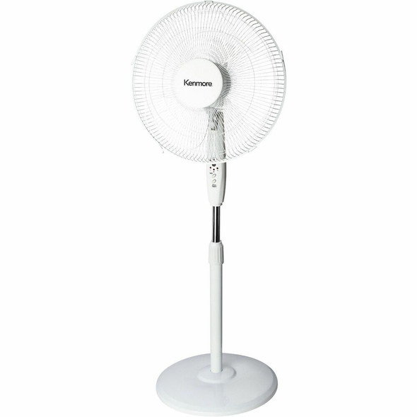 Kenmore 12" Pedestal Fan - 3 Speed - White
