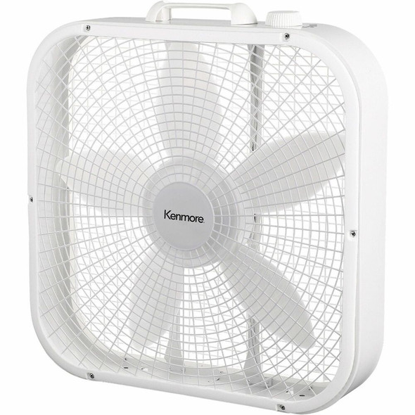 Kenmore Box Floor Fan - 3 Speed - White