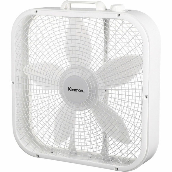Kenmore Box Floor Fan - 3 Speed - White