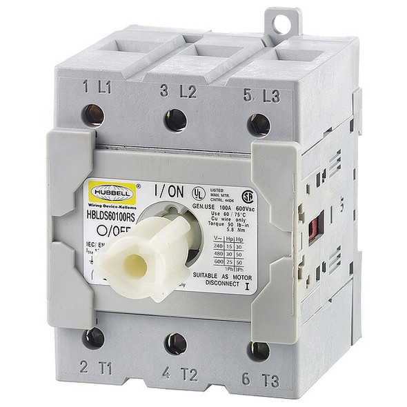 Hubbell Wiring Device-Kellems Replacement Switch Hubbell HBLDS60100RS