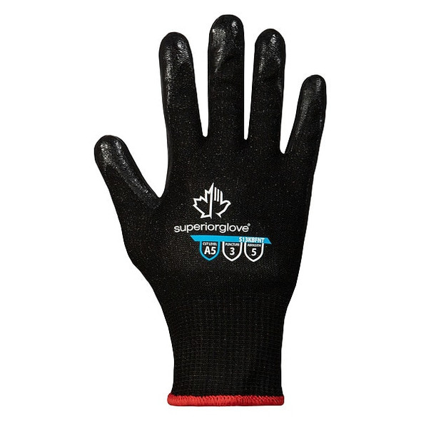 Cut-Resistant Gloves, Cut Level A3 ,Dipped ,Foam Nitrile ,Smooth ,S 1 PR